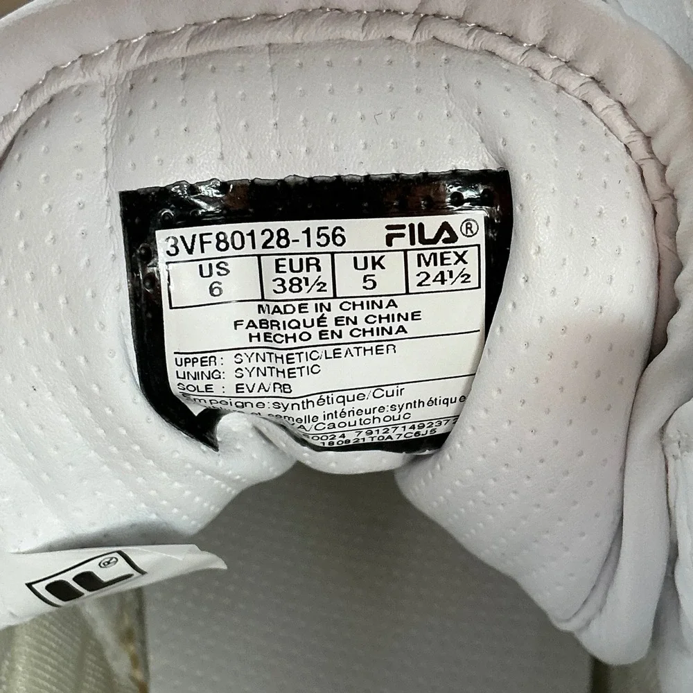 Fila Original Fitness Mid Womens White Gum Sole Sneakers 3VF80128-156 Size 6‎